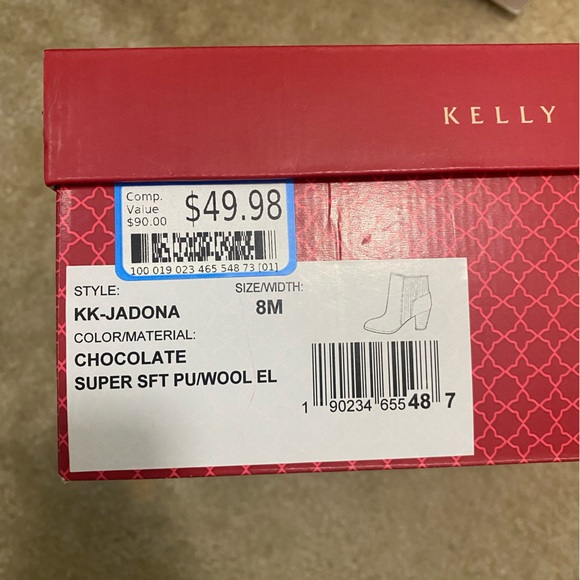 Brown booties- ankle boots with low heel - Picture 4 of 4